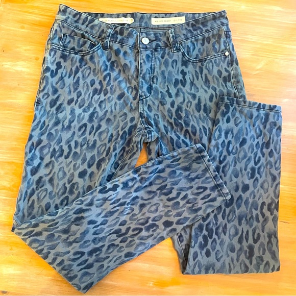 Anthropologie Denim - ANTHROPOLOGIE PILCRO Blue Leopard Print Skinny Denim Jeans! 29